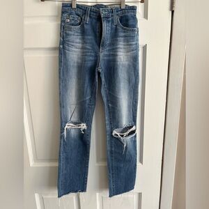 AG Adriano Goldschmied Blue High Rise Women Jeans